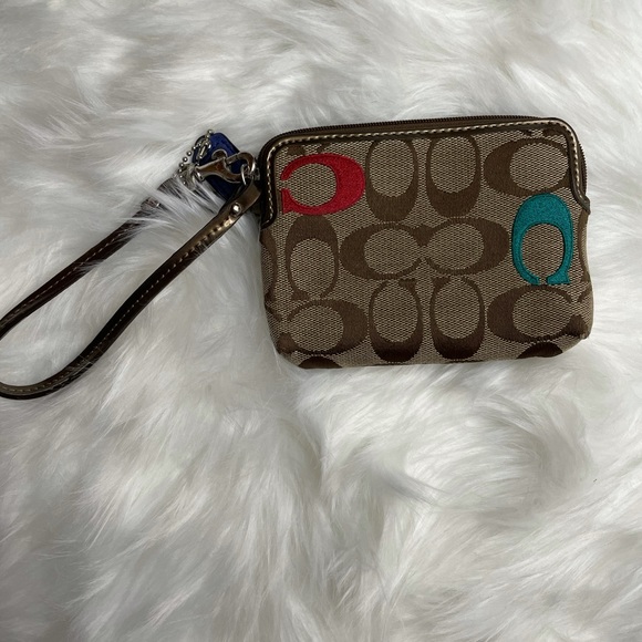 Coach Fabric monogram multicoloured wristlet - Picture 2 of 2